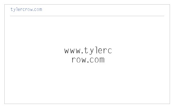 www.tylercrow.com - Home 缩略图